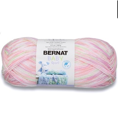   Baby Sport  #3 Light Acrylic Yarn 8.5oz/240g 861 Yards Tiny Tulips