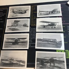 Vintage Airplane Photo Lot 8 2 3/4 x 4 1/2