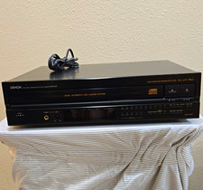 Denon DCM-520 5-Disc CD Changer Player, Headphone Jack, Black