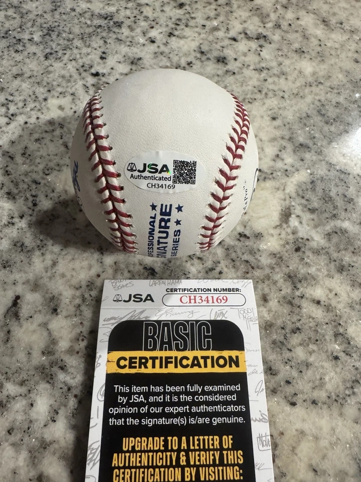 JSA COA MARK FIDRYCH Signed Autographed Baseball Official Ball INSCRIP READ DESC - Image 4 of 4