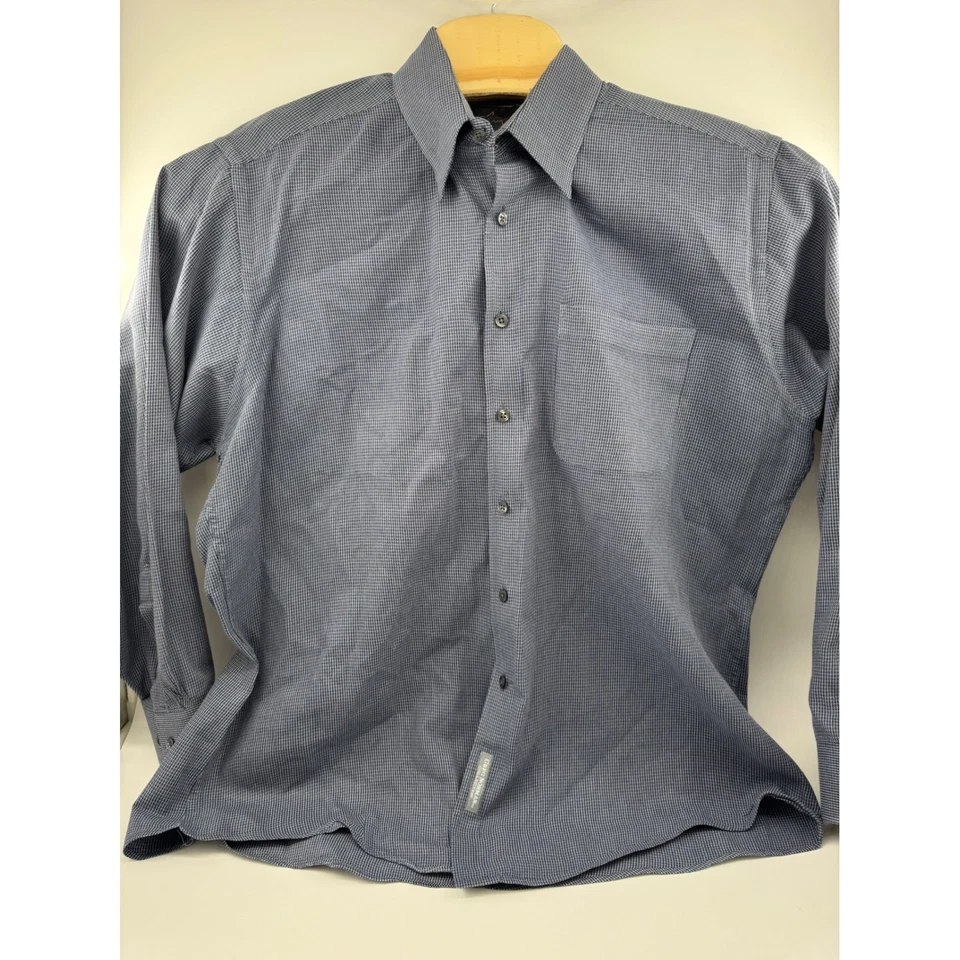 Camisa clásica Greg Norman Collection para hombre L G abotonada 100 algodón a cuadros Foto 3 de 4