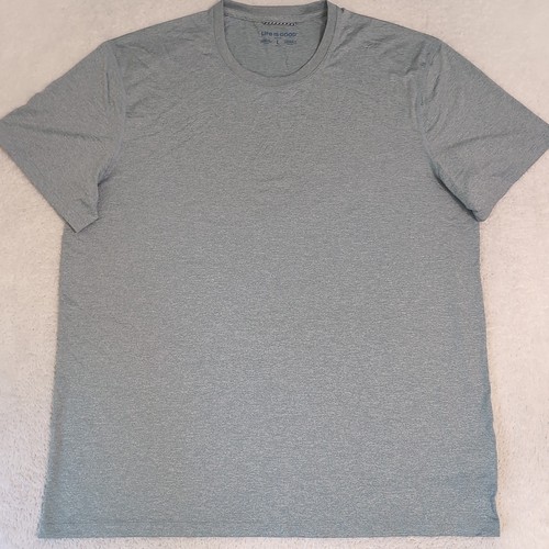 NEU Life Is Good Shirt Herren L grau/blau Active Off Road Spandex Stretch - Bild 3 von 9