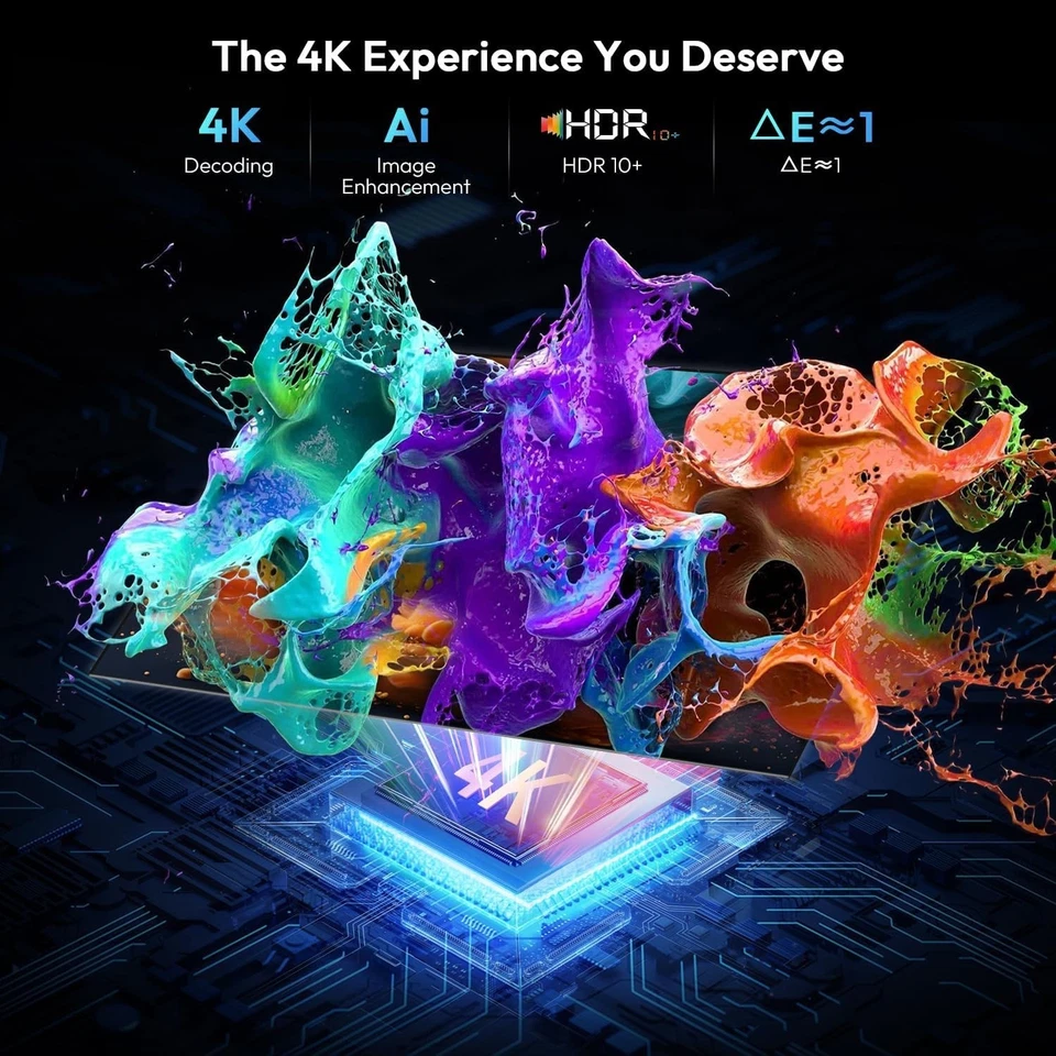 EUG [Auto Focus/Keystone] Smart Projector 4K with Android OS 1080P Native, Porta - image 2 of 4