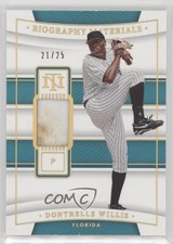 2022 Panini National Treasures Holo Gold 21/25 Dontrelle Willis #BIO-DW 0s2w