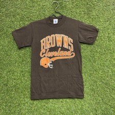 Vintage Cleveland Browns Shirt Youth Large Single Stitch Logo 7 Sportswear USA
