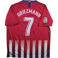 Atletico Madrid 2018-19 Nike home Antoine Griezmann football jersey size XL