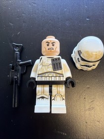 Lot Of 2 LEGO Star Wars Minifigure Clone Trooper Pilot 75076 Sandtrooper