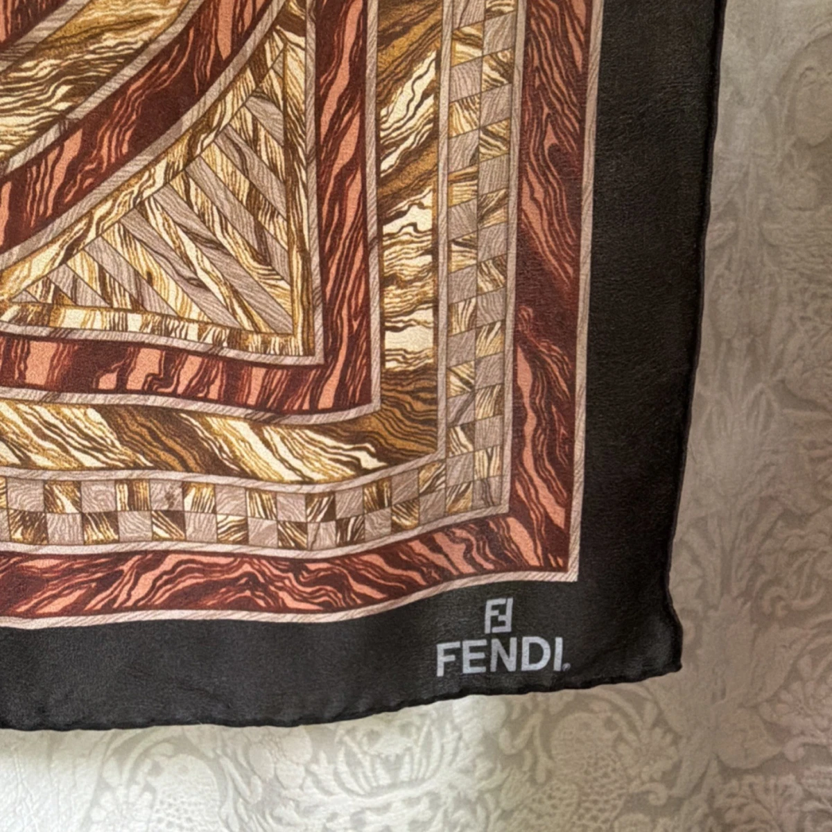 Fendi Silk Scarves & Wraps Brown for Women for sale | eBay
