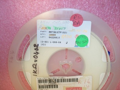 QTY (200) 1K Ohm 1/16W 5% 0402 SMD CHIP RESISTORS RM73B1ETP102J KOA