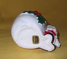 VINTAGE CHRISTMAS HOLLY SANTA with BAG CUP FIGURINE JAPAN PARMA by AAI — photo 3