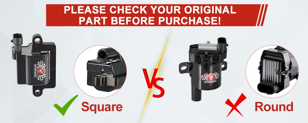 8 Pack Square Ignition Coil For Chevy GMC LS3 4.8/5.3/6.0/8.1L