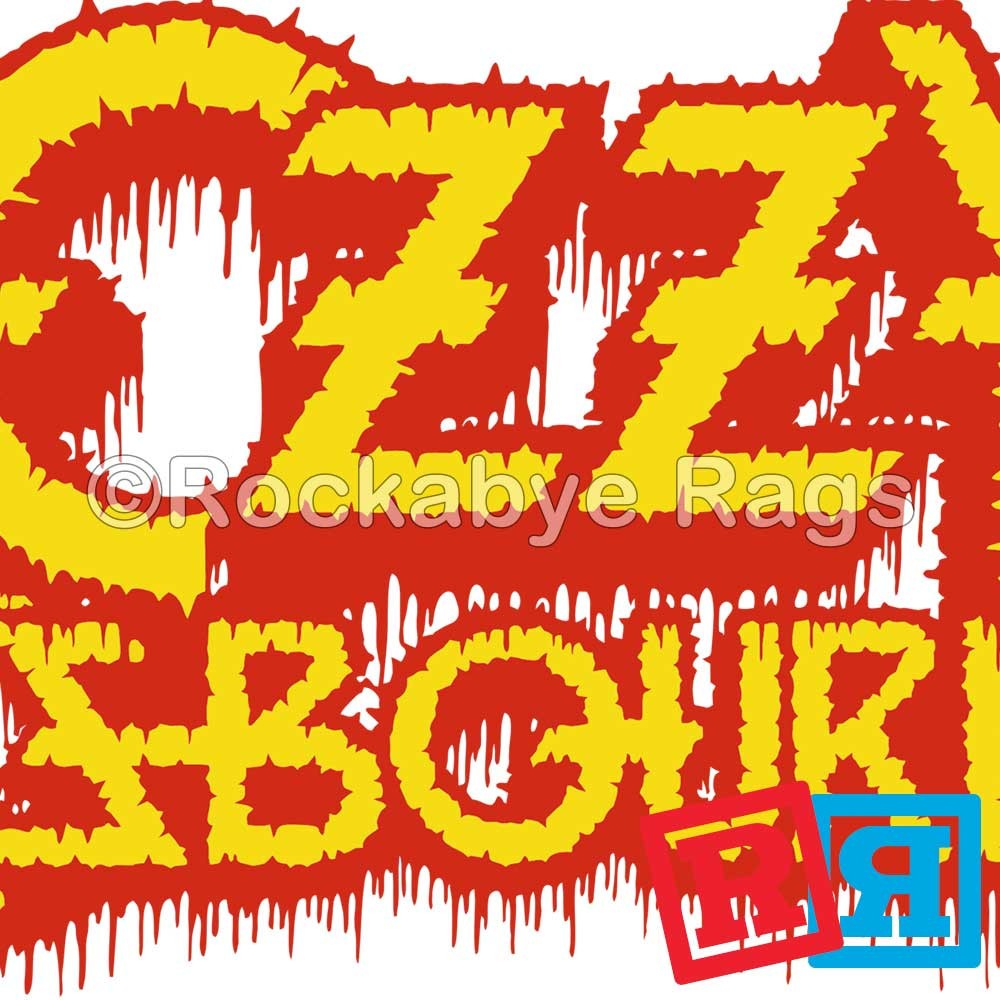 Ozzy Osbourne Logo Gerber Baby Onesie® Cotton Unisex White Short Sleeve Bodysuit