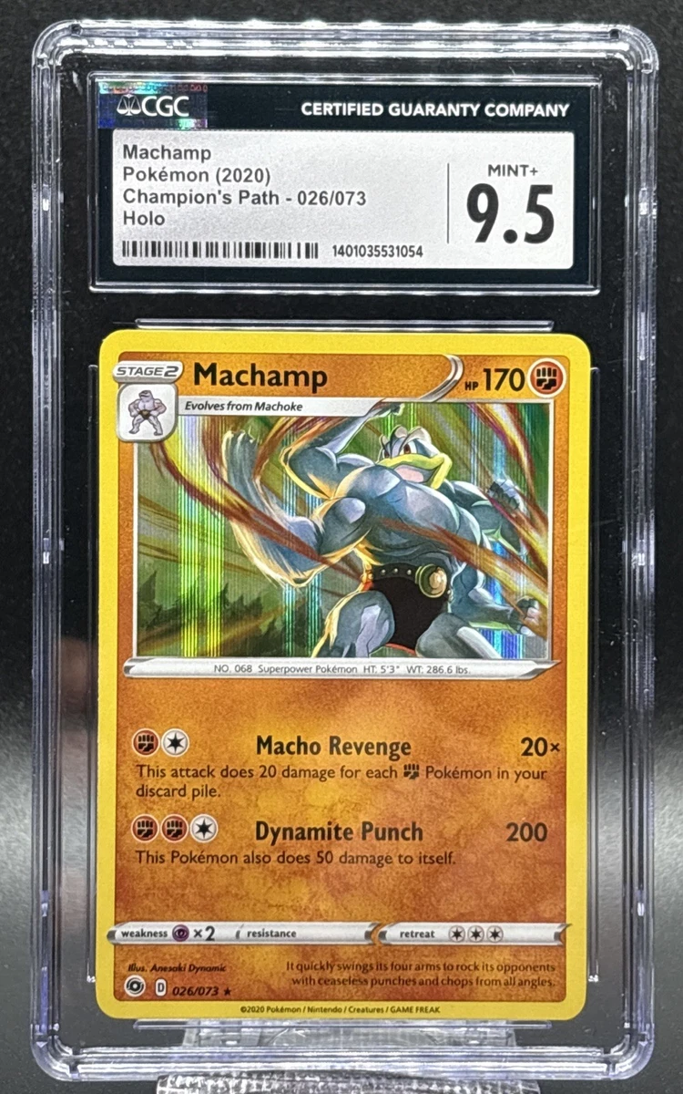 Machamp Pokémon TCG Grade 9.5 Individual Collectible Card Game