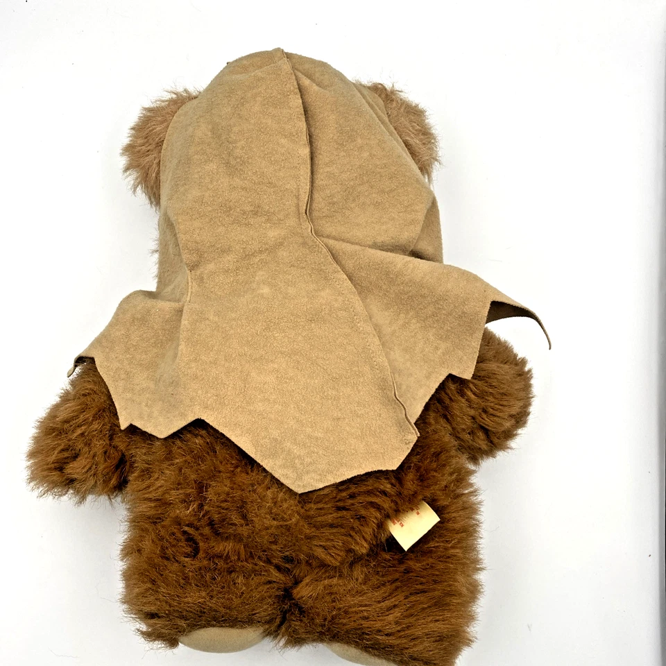 Muñeca de peluche de colección Wicket the Ewok 15" con capucha - 1983 Kenner Star Wars ROTJ B28 Foto 4 de 4