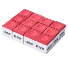 GSE Games & Sports Expert 12-Pack Billiard/Pool Cue Chalks, Billiard Pool Tab...