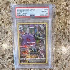 Pokémon Gengar Illustration Rare full art Lost Origin PSA 10 English