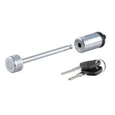 CURT 23523 Coupler Lock (1/4" Pin, 3-3/8" Latch Span, Barbell, Chrome)