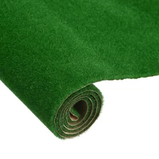Artificial Model Grass Mat 10" x 19.7" Green Realistic Fake Turf for Garden Lawn