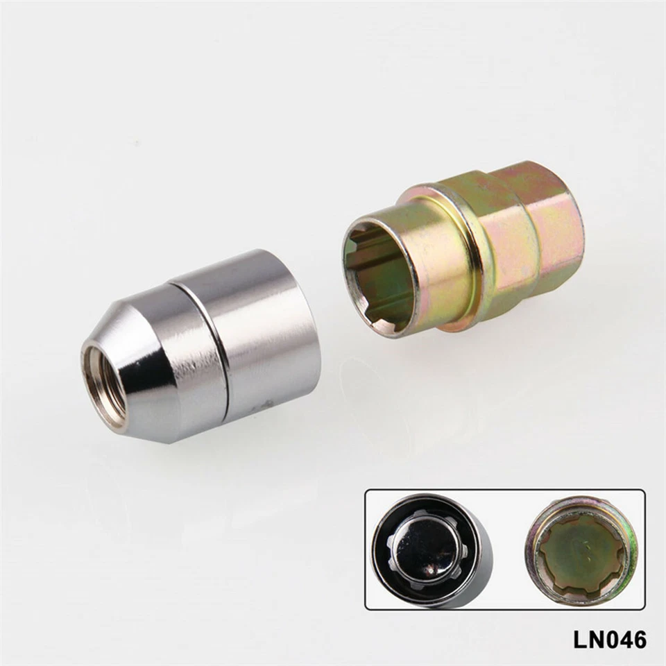 Tuerca antirrobo de seguridad de acero de aleación M12x1,5 1 llave 4 cerraduras Foto 4 de 4