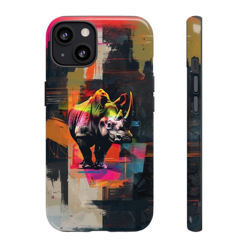 Abstract Rhino Phone Case for iPhone, Samsung Galaxy, Pixel - 第 30/93 張圖片