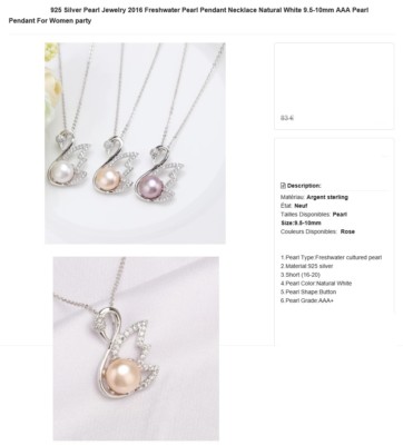 Collier Fantaisie N366 - Occasion - Bijou De Mode Argenté Ou Coloré