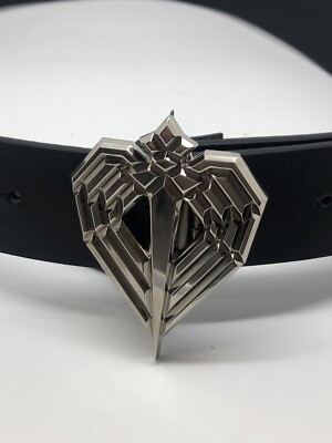 Ceinture En Cuir Noir Faith Connexion Taille Unique - Neuf Avec étiquettes Pour Homme