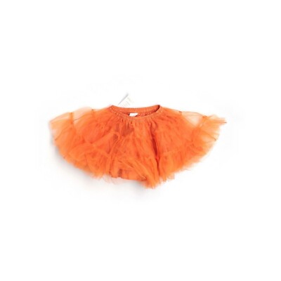 New Baby Toddler  Girl Orange Gymboree Tulle Tutu Skirt Skort Size 12/18 Months