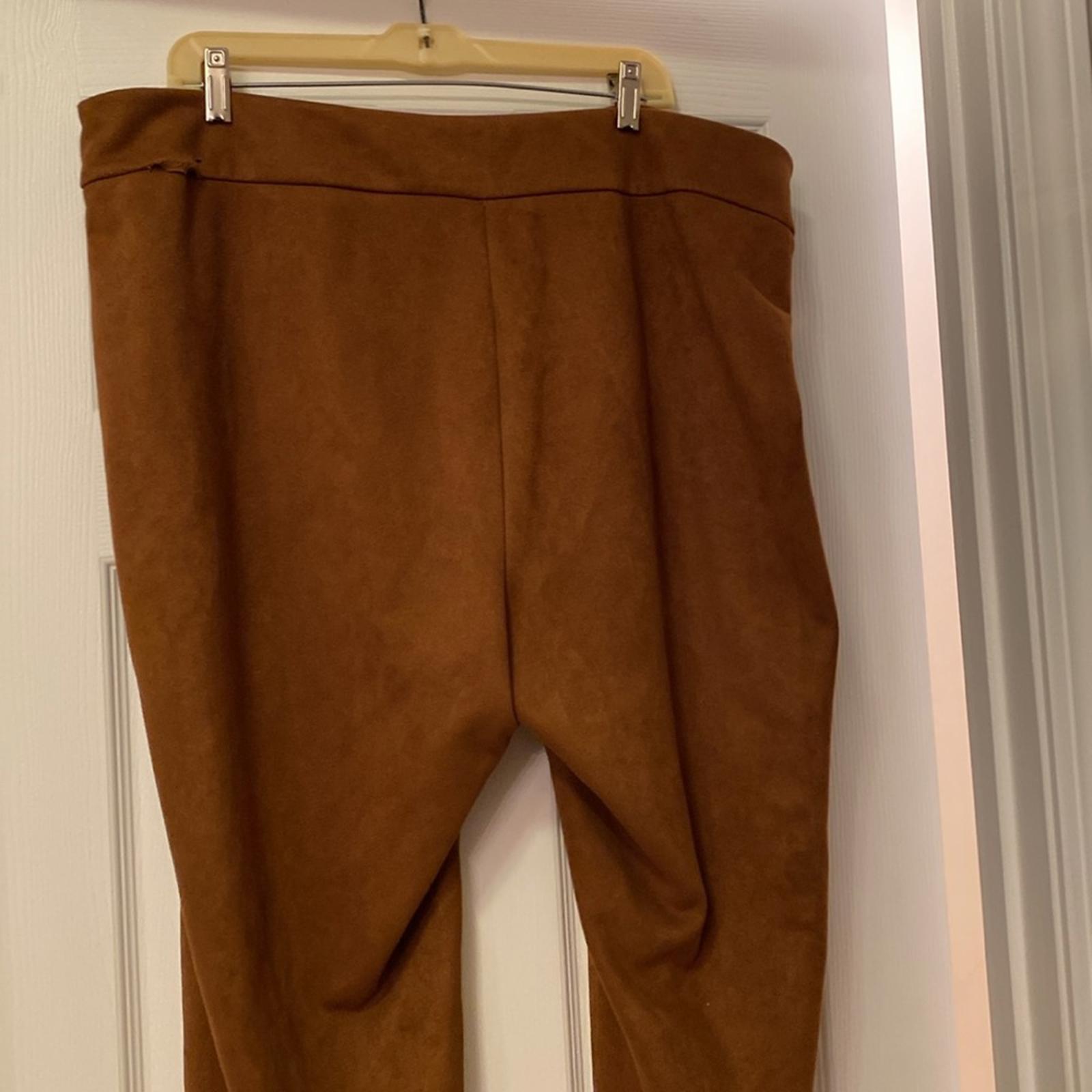 SOHO APPAREL LADIES SLACKS, SZ. 3X, BROWN, POLYESTER/SPANDEX image 5