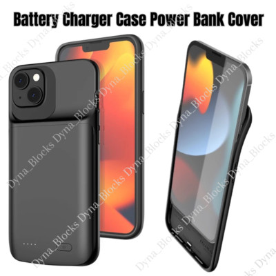 External Battery Charger Case Power Bank Charging Cover For iPhone 14 13 12 15 8