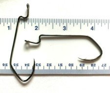 100 Matzuo 142010 Black Sickle J-Bend Worm Fi...