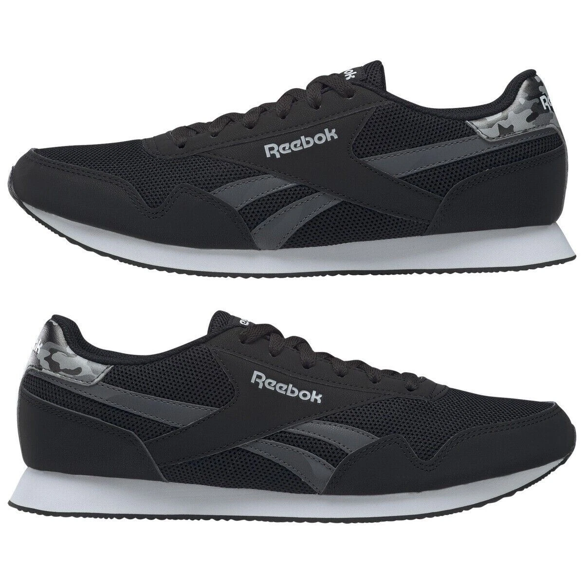 uk size 12 reebok classic jogger trainers black gw7777