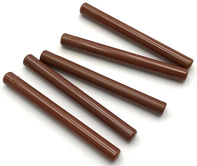 Lego 5 New Reddish Brown Bars 4L Bar Arrow Pieces