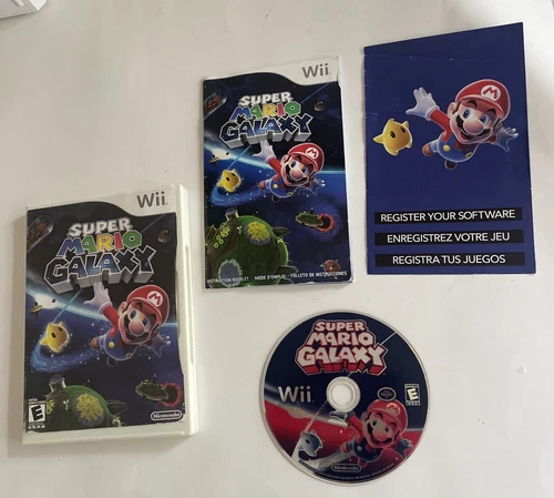 Super Mario Galaxy (Nintendo Wii, 2007) CIB Complete Tested