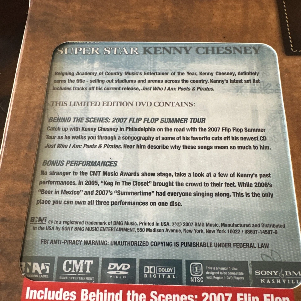 Kenny Chesney CMT Pick CD Music DVD 2 Pack Just Who I Am NEW Sealed Foto 4 de 4