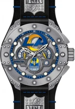 NEW INVICTA 45121 ARMOUR NFL LOS ANGELES RAMS LA CHRONOGRAPH STEEL LIMITED 52MM