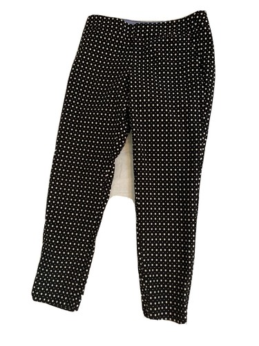 Banana Republic Black White Polka Dot 