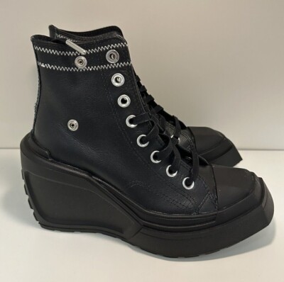 SIZE 7.5 WOMENS - Converse x Martine Ali Chuck 70 De Luxe Wedge Black A08650C