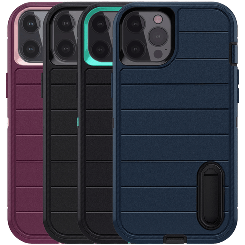 For iPhone 12 Pro Max Shockproof Heavy Duty Kickstand Rugged Phone Case Cover - Picture 1 of 36