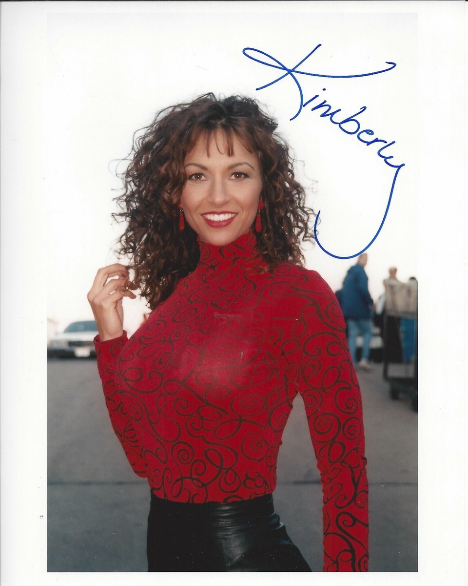 Kimberly Page Wcw Kimberly Page Autographed 8x10 Color Photo (framed