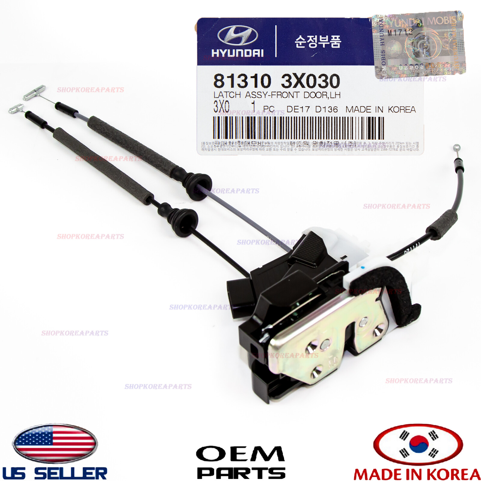 Hyundai+Elantra+Front+Left+LH+Door+Lock+Latch+Actuator+OEM+2011++2016