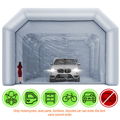 𝟑𝟗𝐱𝟏𝟔𝐱𝟏𝟑𝐅𝐭 Inflatable Paint Booth Portable Car Spray Booth