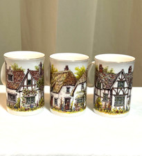 SET OF 3  Bone China MUGS - English Country C...
