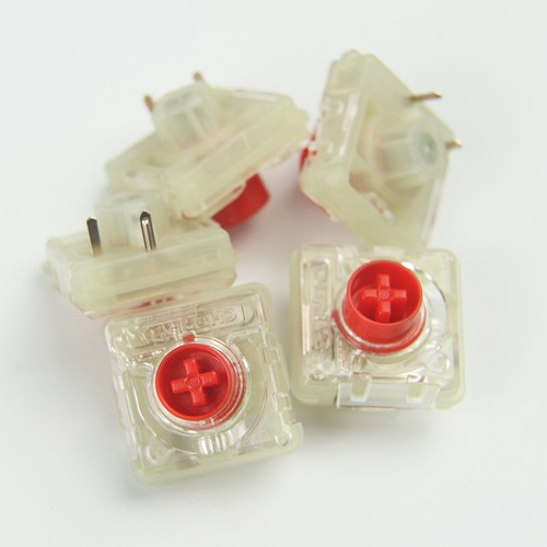 10pcs Cherry MX Low Profile RGB Red Switches New Without Box - Picture 4 of 4