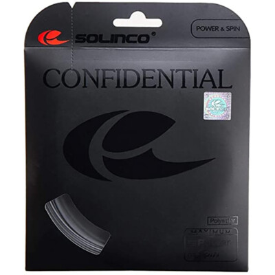 Solinco Confidential 16 g / 1,30 mm 40 Fuß 12,2 m Tennissaiten-Set - grau