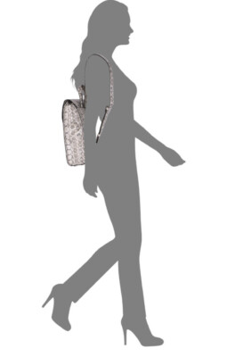 ALFANI Circle Lock Backpack medium In Whip Snake/silver  display picture 3