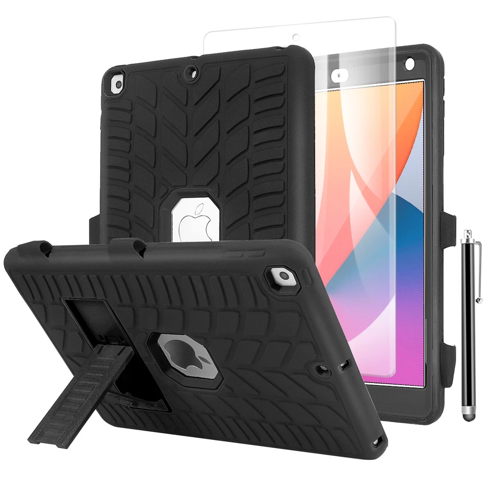 Funda protectora resistente con soporte a prueba de golpes para iPad 9ª/7ª/8ª generación 10,2" Foto 3 de 4