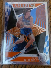 2022 Panini Illusions Orange Amazing Josh Giddey RC # 4 Thunder