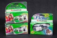 LOT OF 3 Fujifilm QuickSnap Disposable Camera 35mm One-Time-Use Expired 2008