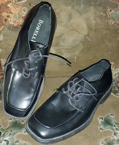 Borelli Martin Black Oxford Dress Shoes 