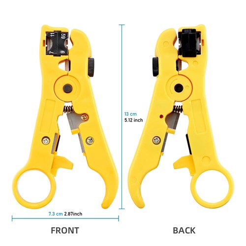 Electric Stripping Knife Pliers Tools Coaxial Cable Wire Pliers Cutter Striper - Picture 2 of 20